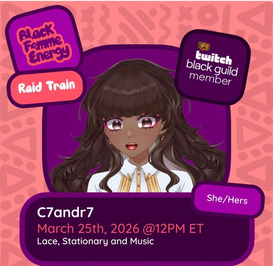 Black Femme Energy Raid Train